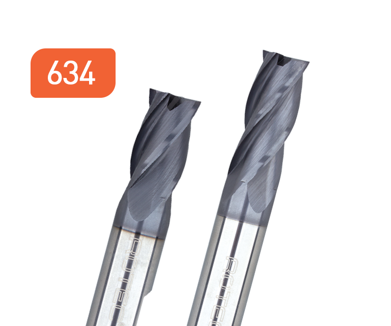 Solid carbide square end mills, coated, SILVER-LINE