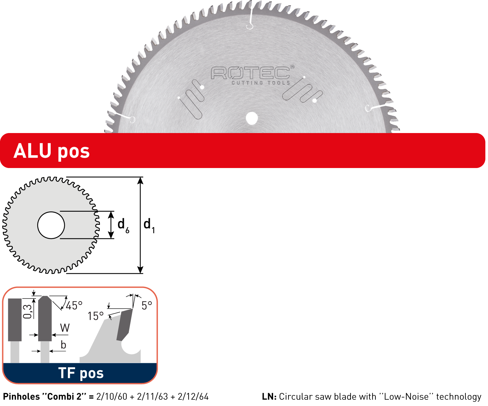 TCT saw blade for non-ferrous metals detail 2